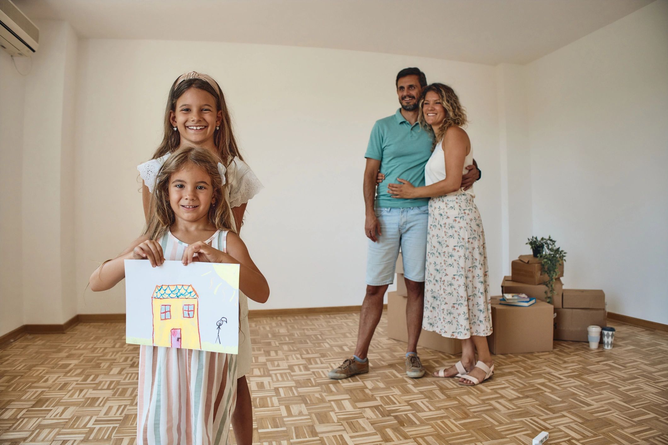 happy family new house